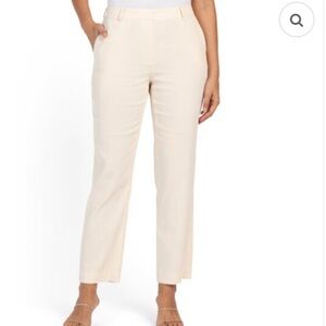 Lafayette 148 New York Clinton buff Cream Straight-Leg Pants